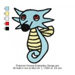 Pokemon Horsea Embroidery Design